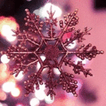 99px.ru аватар Сверкающая снежинка гранатового цвета