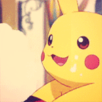99px.ru аватар Пикачу / Pikachu из аниме Покемон / Pokemon ест сладкую вату