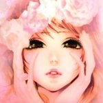 99px.ru аватар Девочка держит руки у лица, на ее голве венок, Hatsukoi ni Oboreta