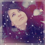99px.ru аватар Девушка смотрит вверх на падающий снег