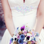 99px.ru аватар Невеста с букетом цветов из анютиных глазок