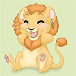 99px.ru аватар Счастливый львенок с серьгой в ухе