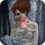 99px.ru аватар Девушка с огнем на груди