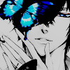 99px.ru аватар Hibari Kyoya / Хибари Кея из аниме Репетитор-киллер Реборн!/Kateikyoushi Hitman Reborn! с бабочкой на лице