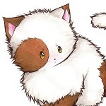 Аватар Белый кот с коричневыми пятнами