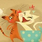 Аватар Два обнимающихся котенка