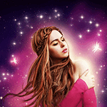 99px.ru аватар Девушка на фоне стрекоз и бликов в ночном небе