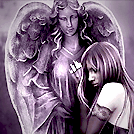 99px.ru аватар Девушка прислонилась к статуе ангела
