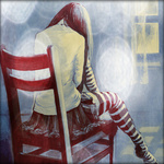 99px.ru аватар Девушка сидит в комнате на стуле