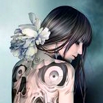 Аватар Девушка с тату на спине, художник Zhang Xiao Bai