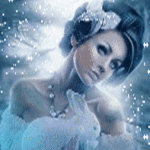 99px.ru аватар Девушка с кроликом под снегом
