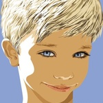 99px.ru аватар Улыбающаяся белокурая голубоглазая девочка