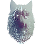 99px.ru аватар Серый волк с одним глазом