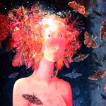 99px.ru аватар Солнечная девушка с бабочками