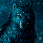 99px.ru аватар Волк под снегопадом