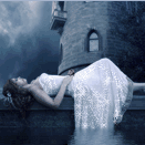 99px.ru аватар Девушка в белоснежном платье лежит около башни