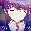 99px.ru аватар Саяка Майдзоно / Sayaka Maizono из аниме Пуля-доказательство / Danganronpa улыбается