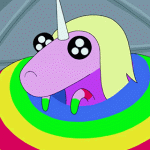 99px.ru аватар Леди Ливнерог / Lady Rainicorn из мультсериала Adventure Time / Время Приключений с большими глазами
