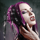 99px.ru аватар Девушка вампир с фиолетовыми прядями