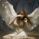 99px.ru аватар Девушка ангел прикрыла глаза