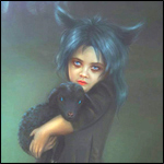 99px.ru аватар Девочка-волчица с ягненком на руках