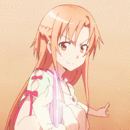 99px.ru аватар Asuna Yuuki / Асуна Юки из аниме Sword Art Online / Мастера меча онлайн с ножом в руке