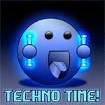 99px.ru аватар Голубой смайлик с гантелями (TECHNO TIME / Время техно), автор BLUEamnesiac
