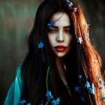 Аватар Девушка с голубыми цветами в волосах, фотограф Светлана Беляева
