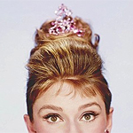 Аватар Актриса Одри Хепберн / Audrey Hepburn в розовой короне