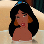 99px.ru аватар Принцесса Жасмин / Princess Jasmine из мультфильма Аладдин / Aladdin сидит в ванной