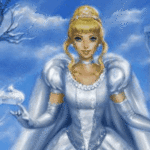 Аватар Золушка / Cinderella держит туфельку, art by daekazu