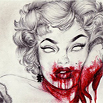 99px.ru аватар Нарисованный образ Мэрилин Монро / Marilyn Monroe, в кровавой интерпретации