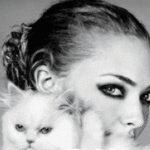 99px.ru аватар Девушка с белой кошкой