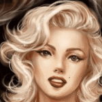 Аватар Мэрилин Монро / Marilyn Monro с блестящими волосами