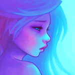 Аватар Девушка с голубыми волосами, художница DestinyBlue