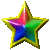 Аватар Звезда переливается разными цветами