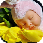 99px.ru аватар Ребенок спит около цветов