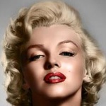 Аватар Певица и актриса Мэрилин Монро / Marilyn Monroe на сером фоне