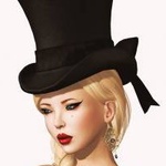 99px.ru аватар Девушка в черном цилиндре