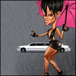 99px.ru аватар Карикатурное изображение певицы Рианны / Rihanna, на песню Umbrella / Амбрелла