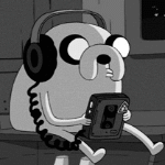 99px.ru аватар Джейк пес / Jake the Dog из мультика Время Приключений / Adventure Time слушает плеер