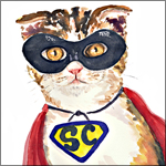 Аватар Кошка в костюме и маске (Super Cat / Супер Кот)