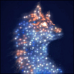 99px.ru аватар Лиса в образе созвездия в ночном небе