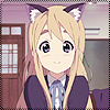 Аватар Муги / Mugi из аниме Кэйон! / K-On! с кошачьими ушками на голове