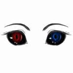 99px.ru аватар Красный и синий глаза