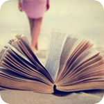 Аватар Раскрытая книга на фоне уходящей девушки