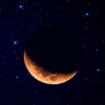 99px.ru аватар Ночная Луна со звездами