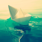99px.ru аватар Бумажный кораблик на воде