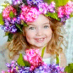 99px.ru аватар Девочка с цветами