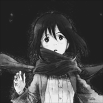 99px.ru аватар Микаса Акерман / Mikasa Ackerman из аниме Атака титанов / Вторжение титанов / Attack on titan / Shingeki no Kyojin, бежит